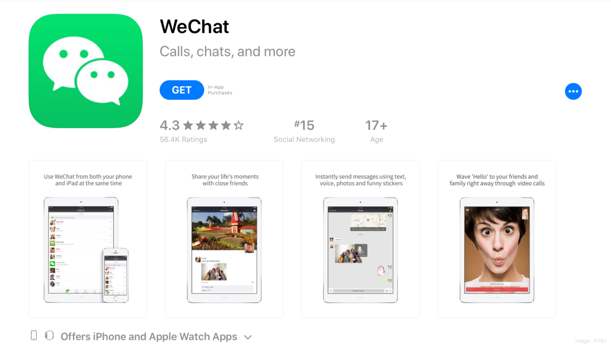 Trump S Ban On Wechat Tencent May Have Big Impact On Bay Area Companies Silicon Valley Business Journal - roblox music id's trump china