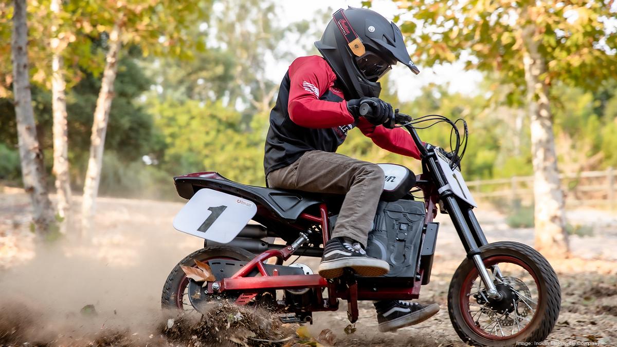 Indian's new eFTR Jr electric mini-motorcycle is designed for kids