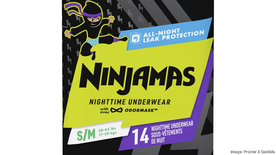 P&G rolls out 'Ninjamas' brand of nighttime underwear under Pampers -  Cincinnati Business Courier