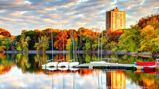 Autumn on Boston's Jamaica Pond