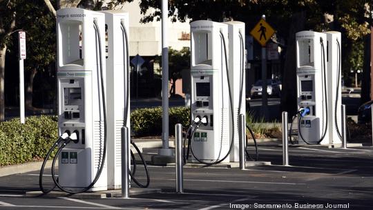 Electric car-charging stations