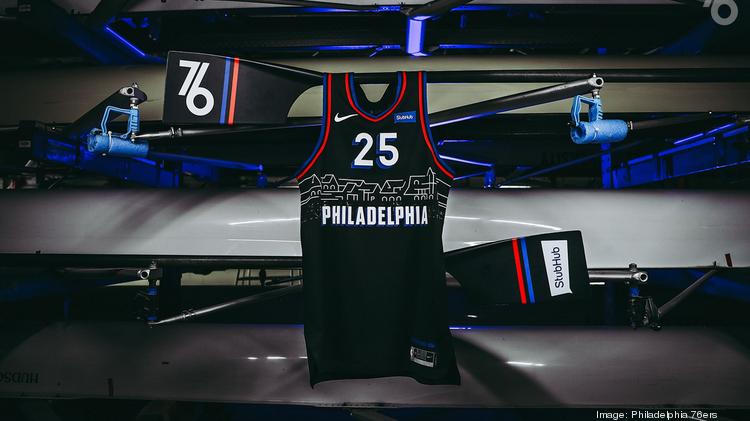 philadelphia 76ers black jersey