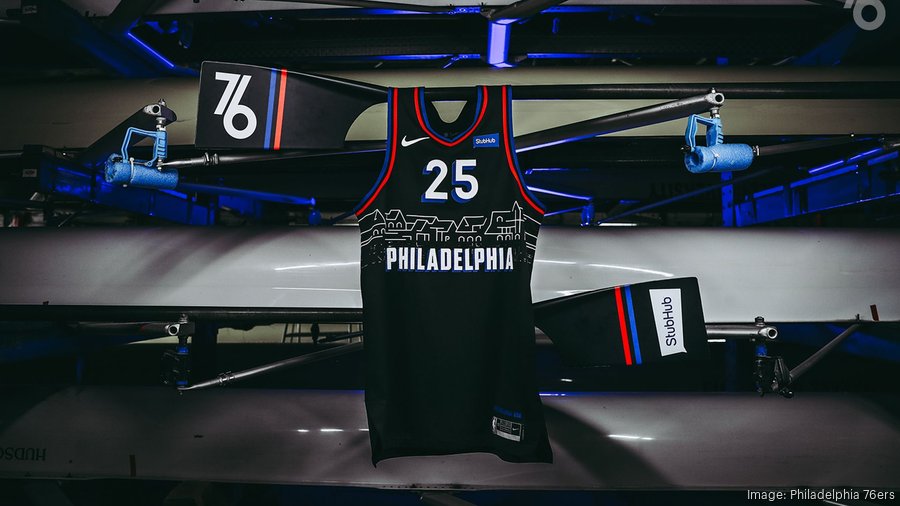 Philadelphia 76ers unveil black Boathouse Row-themed city jerseys -  Philadelphia Business Journal
