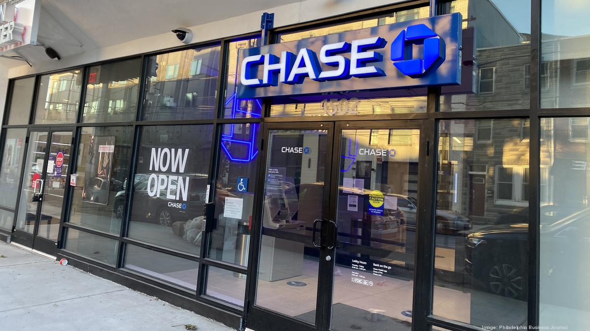 Chase adding 4 more Philadelphiaarea branches, closing in on goal of