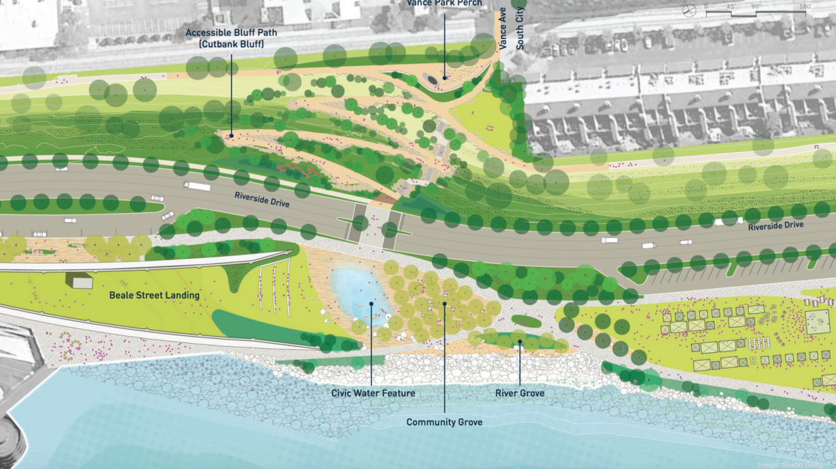 A virtual groundbreaking event for $60 million Tom Lee Park redesign  project will take place Wednesday, Dec. 9. - Memphis Business Journal