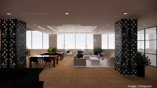 Rendering of Firmspace's Chicago office at 145 S. Wells St.