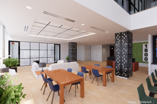 Rendering of Firmspace's Chicago office at 145 S. Wells St.