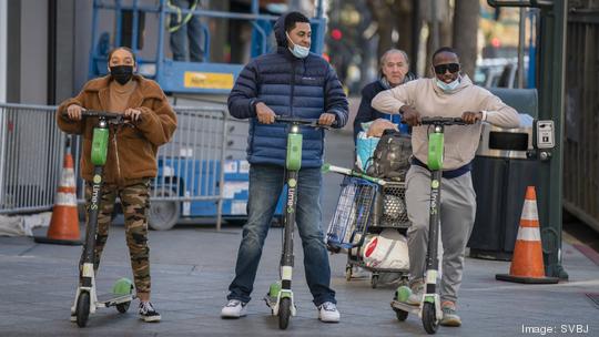 San Jose scooter riders