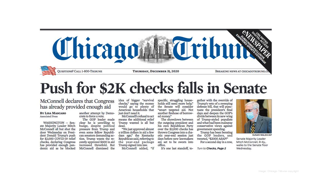 Article clipped from Chicago Tribune - ™