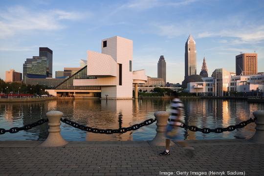 USA, Ohio, Cleveland Skyline