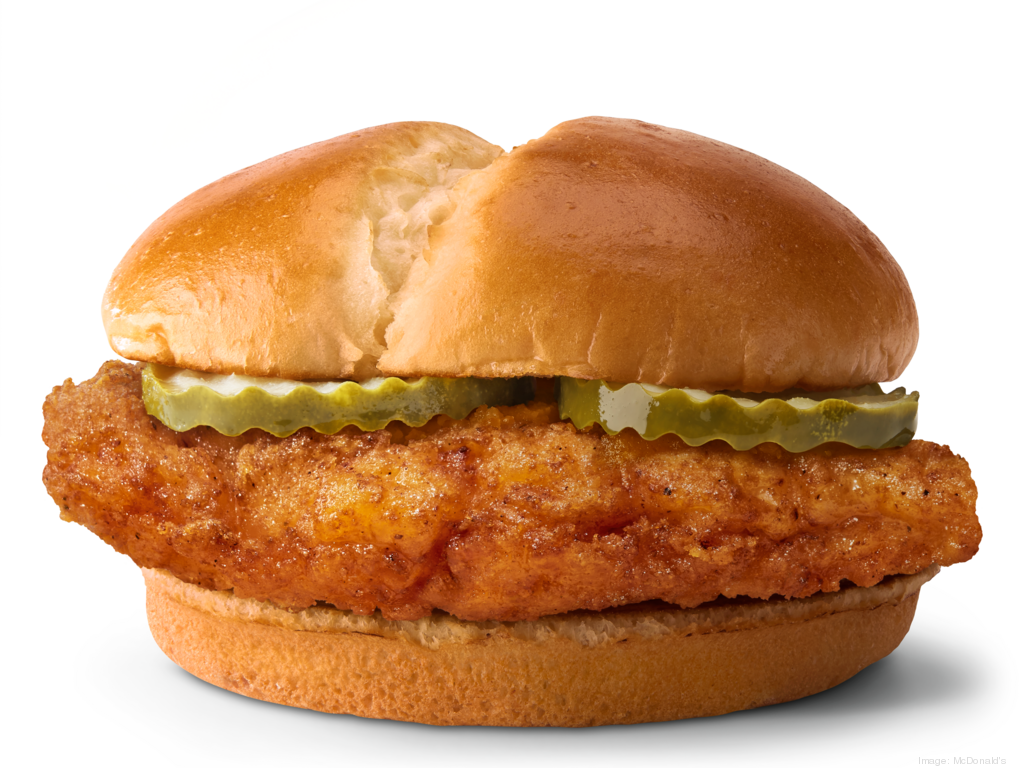 whats in a mcdonalds chicken sandwich