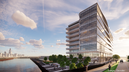 A rendering of the life sciences building proposed for the Lincoln Yards development