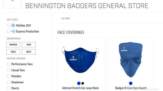 bennington masks