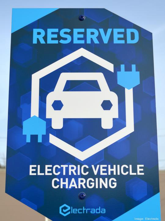 Electrada Golden Lamb EV Sign