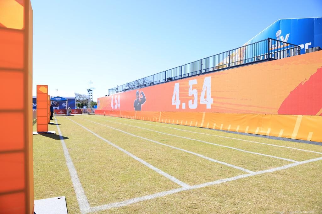 Super Bowl 2021: Chiefs end zone painted at Raymond James Stadium in Tampa