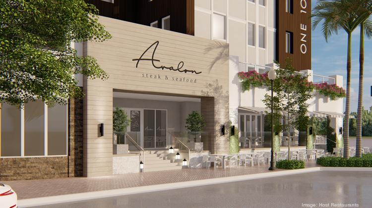 The outside of the soon-to-open Avalon Delray at 110 E. Atlantic Ave. in Delray Beach.