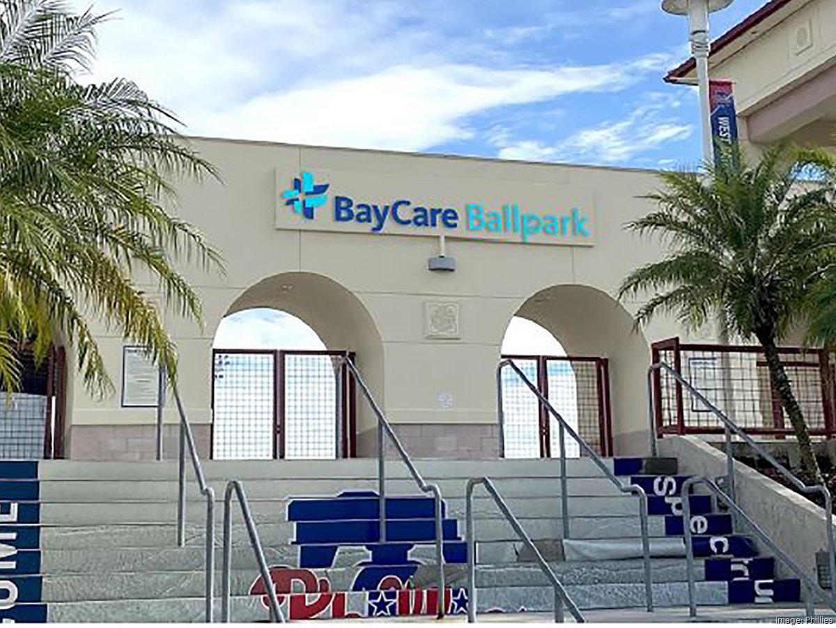 Clearwater's Spectrum Field out. BayCare Ballpark in.