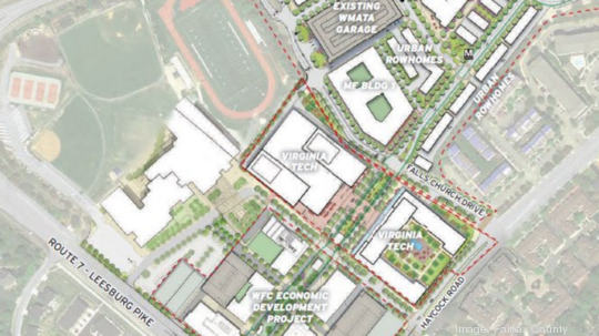 West Falls Church development map