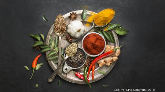 Asian and Indian spices