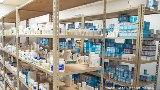 Good Shepherd Pharmacy medication shelves @ Ayile' Arnett | Good Shepherd Pharmacy