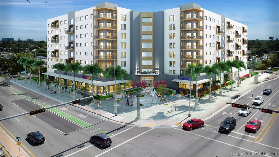 Pinnacle building affordable apartments on 441 in Hollywood South