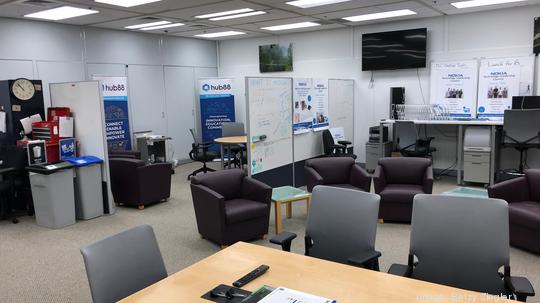 The hub88 space at Nokia's Naperville campus