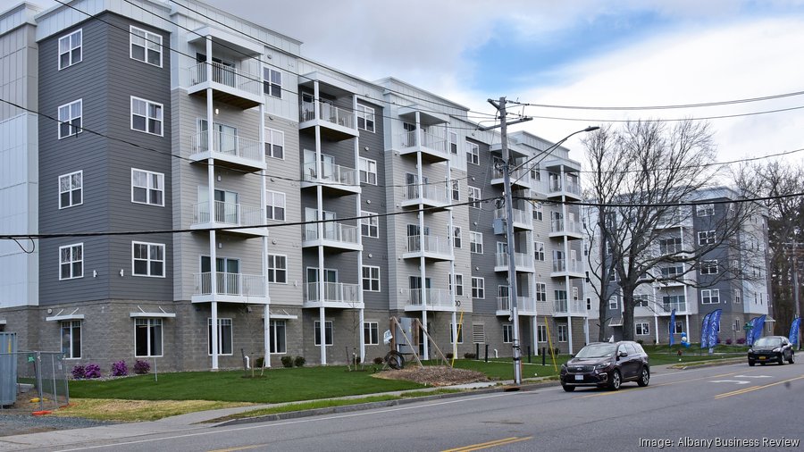 Inside The Landmark Albany apartments under construction on Fuller Road