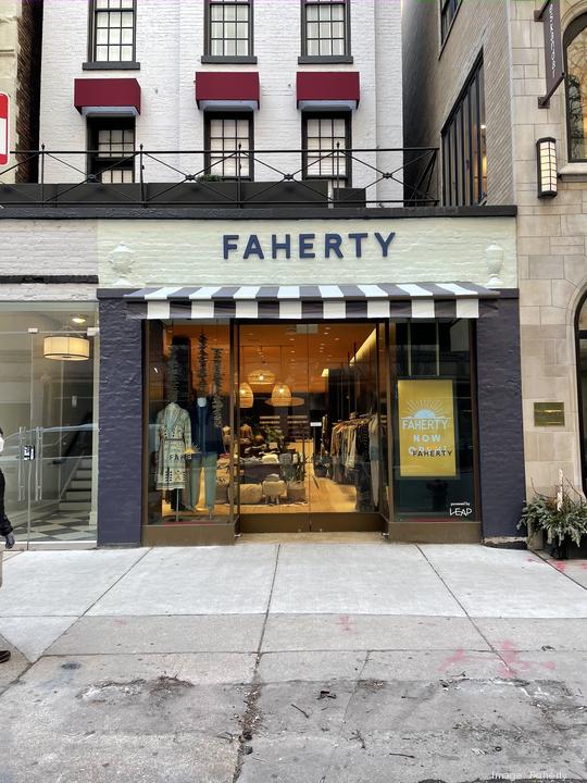 A Faherty store at 66 E. Walton St. in the Gold Coast, opened with the help of Leap