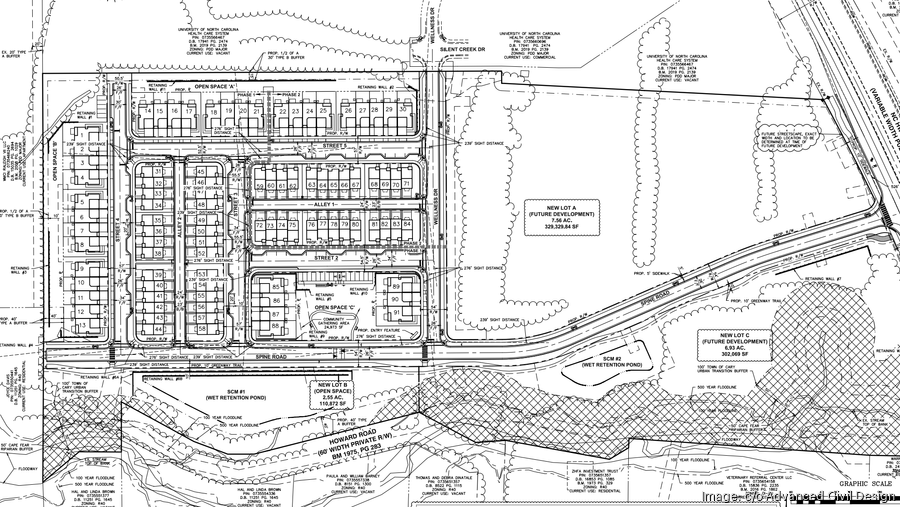 Lennar maps 91 townhomes in Cary near Panther Creek High School