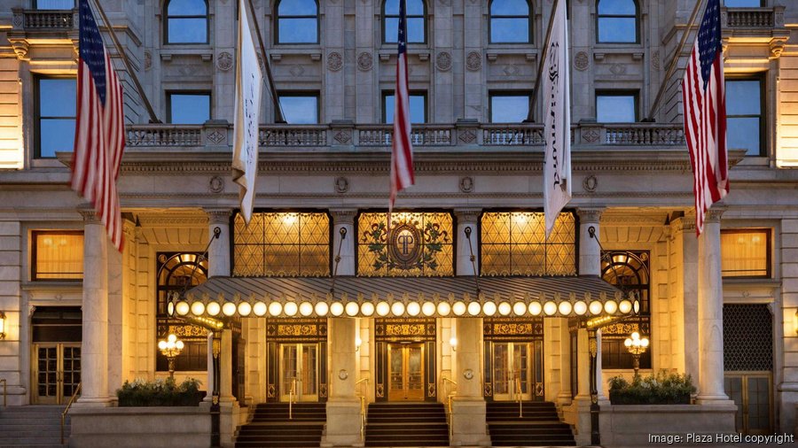 The front of the Plaza Hotel in New York City