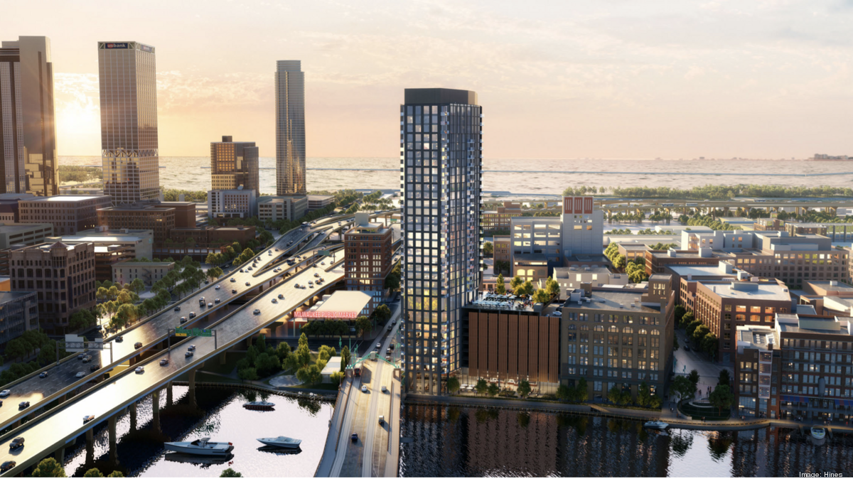 Hines' 32story 3rd Ward apartment tower gets early height endorsement