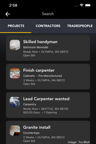 ToolBelt Project List 2021
