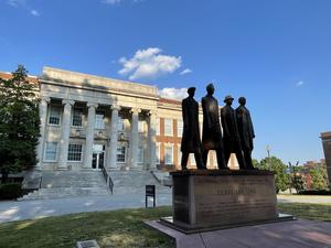 Febraury One statue on NC A&T campus