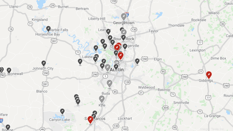 Tesla To Build More Charging Stations In Austin Area Filings Show Austin Business Journal