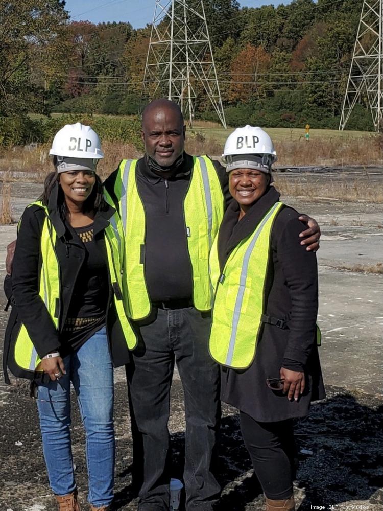 BLP Film Studios partner/CFO Carolyn Henry (left), founder/CEO Jason Farmer (middle), and general counsel Cecilia Barnes (right).