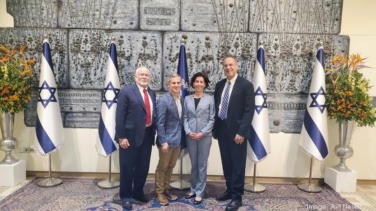 Israel’s president’s residence during the visit of the Governor Gina Raimondo 2019