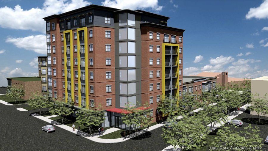 Proposed King's Landing II apartments on Federal Street in downtown