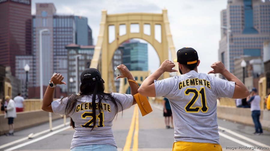 PNC Park T-shirt Pittsburgh Pirates Clemente Pierogi 