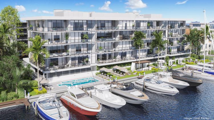 Gold Krown is building 160 Marina Bay in Fort Lauderdale, replacing an older condo.