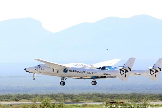 Virgin Galactic takeoff