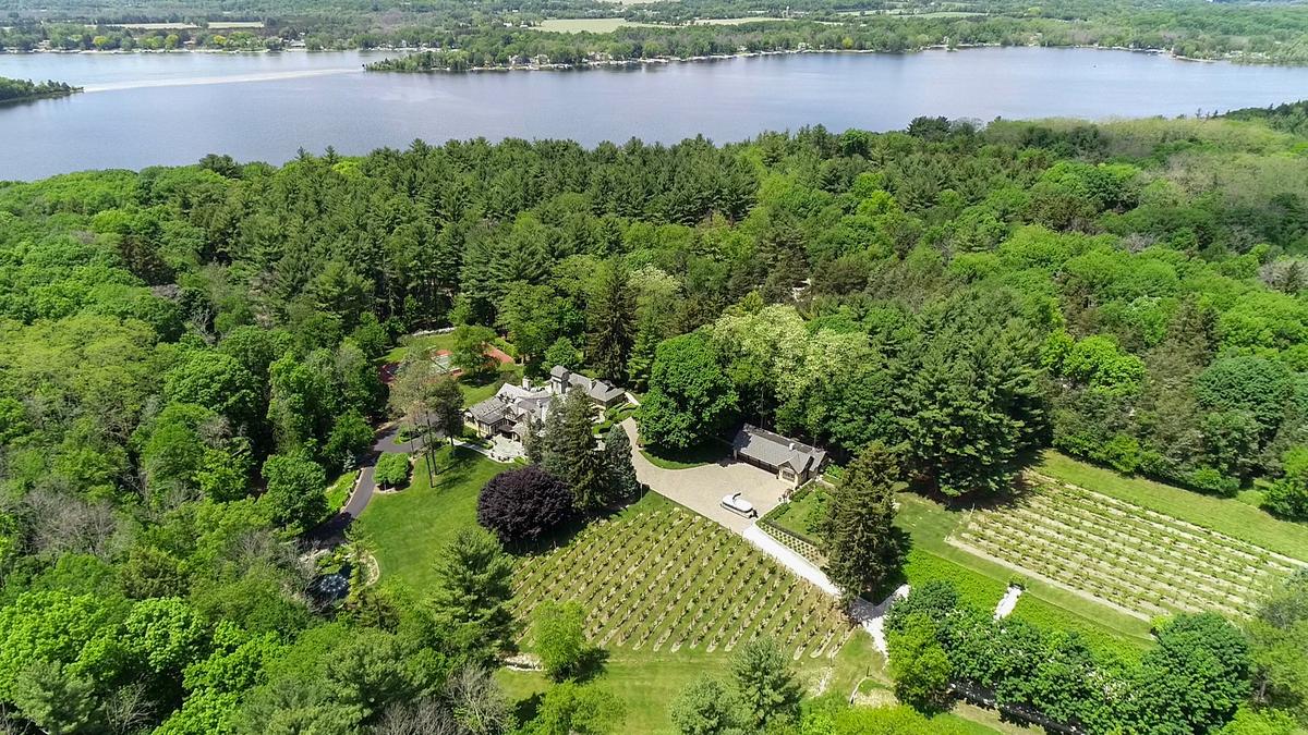 See 5.8 million Lake Country vineyard estate with pool and pickleball