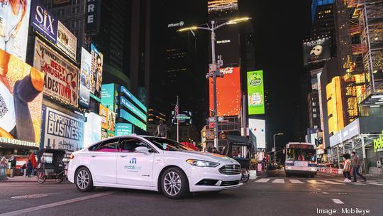 Intel Mobileye New York City Times Square