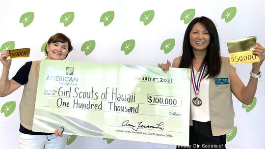 ASB donates to Girl Scouts of Hawaii