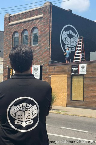 Steelers Gear on the Streets of the Strip District in Pittsburgh