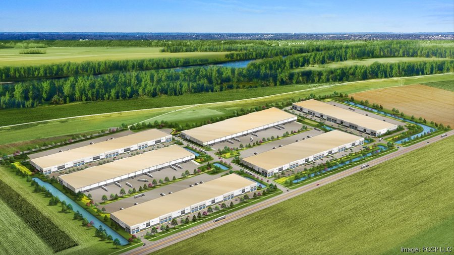 Speculative new logistics center, Westport Commerce Center, under construction in Maryland