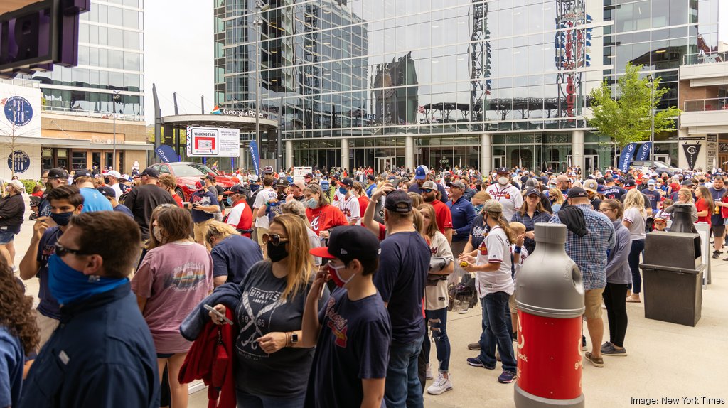 Atlanta Braves fans pack the streets of Atlanta and Cobb for