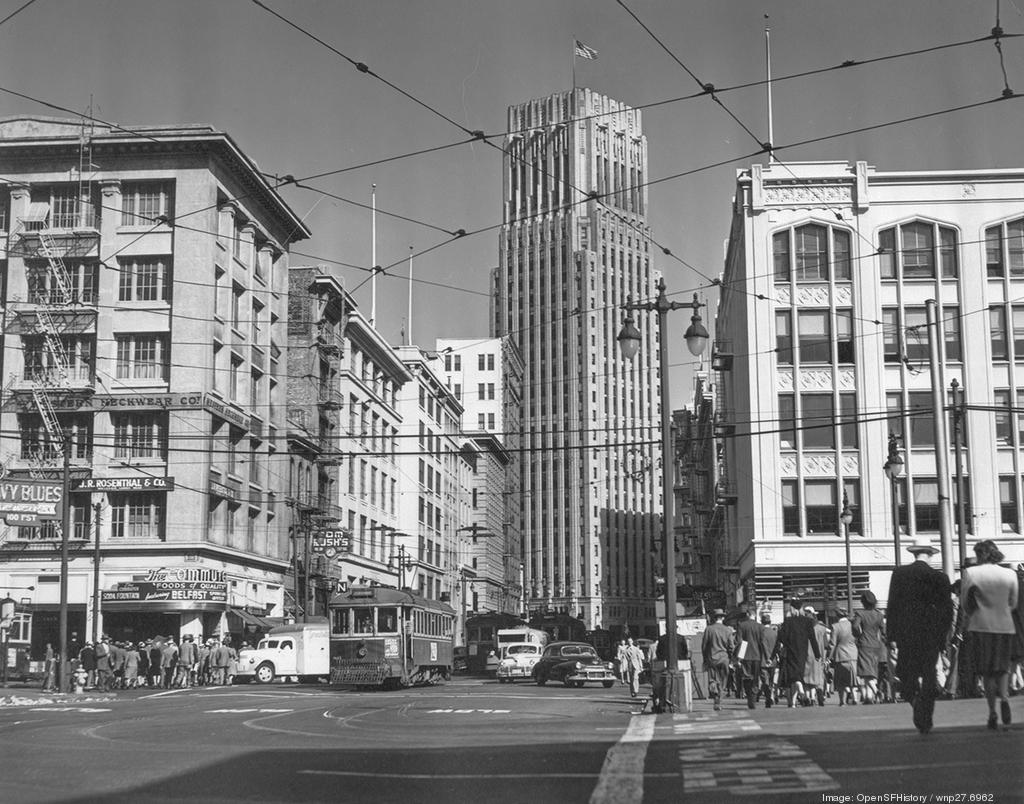 San Francisco historic photo of First and Mission - San Francisco