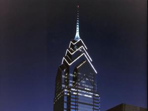 The platform will allow users to control the building's exterior lights at the top of the crown of the building.