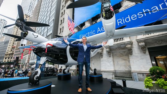 Joby CEO JoeBen Bevirt at the NYSE