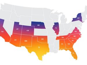 Bright HealthCare Service Area Footprint for 2022